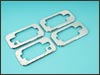 CNC Chrome Door Handle Bezels - Close-Up View