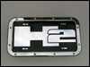 Chrome Billet Front License Frame Bucket