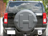H3 Fiberglass Painted Tire Cover - Set Close-Up
