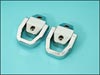 CNC Chrome Billet Rear Tow Loops - Close-Up View