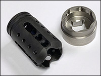 KS7 Steel Defender Muzzle Brake with Nut Remover Tool Combo Pack (2 pc kit)