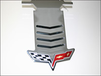C6 Corvette Exhuast plate w/LED Brake Light